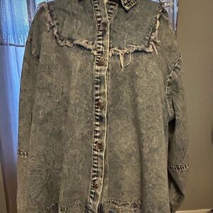 Distressed Blue Denim Jacket